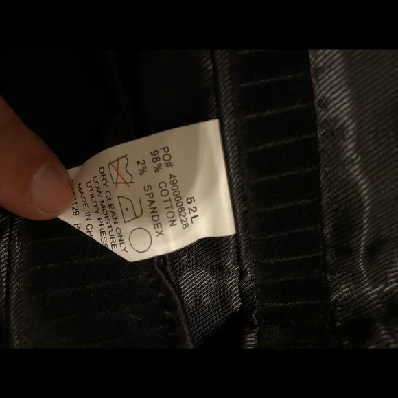 Black Striped Calvin Cline sport coat 52 Long - Picture 4 of 4